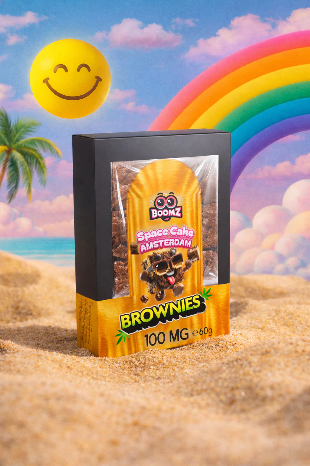Space Cake Amsterdam - Brownies 100mg THC - Image 2
