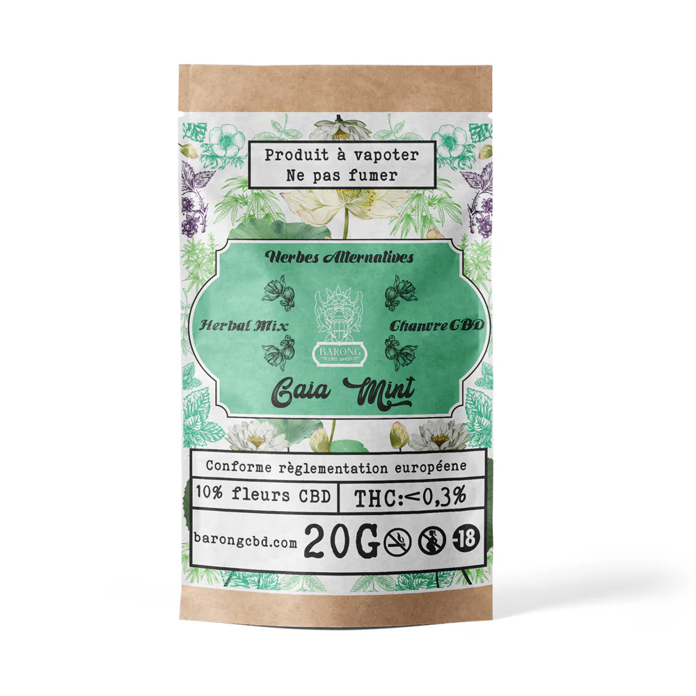 Tabac Alternatif - GAIA MINT HERBAL MIX